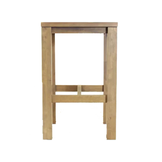 Mid Height H Frame Poseur Table weathered Oak1