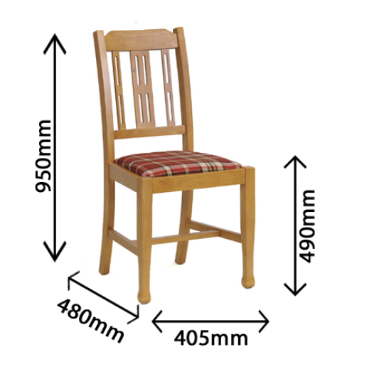 Lattice Back Dining Chair 5