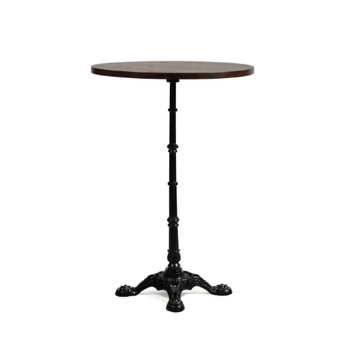 Verona Round Poseur Table with solid wood top