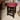 WAREHOUSE CLEARANCE: Low Button Stool Upholstered in Bison Vinyl Bordeaux