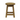 Button Low Bar Stool with wooden seat