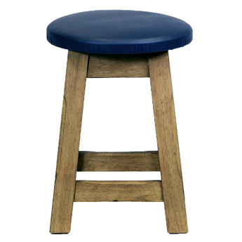 Button Top Low Stool Fully Padded