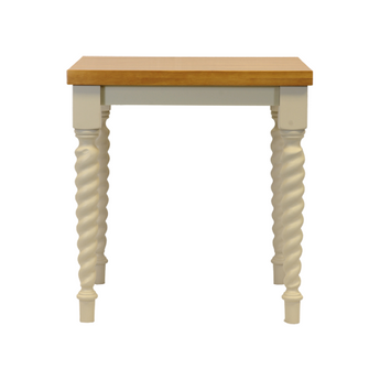 Barley Twist Leg Square Dining Table