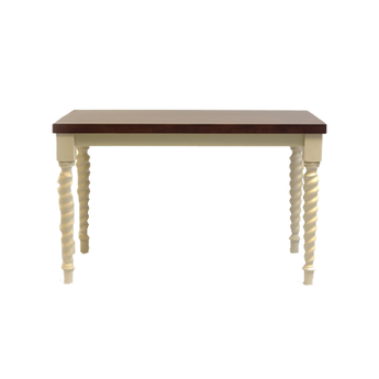 Barley Twist Leg Square Dining Table