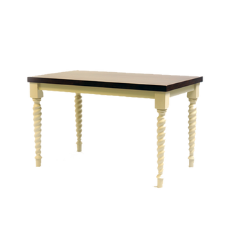 Barley Twist Leg Rectangle Dining Table