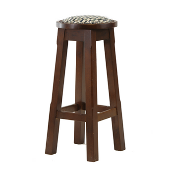 Button Top High Bar Stool Padded with Studs