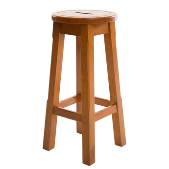 Button Top Mid Height Bar Stool