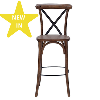 Cambridge Metal Cross Back Bar Chair