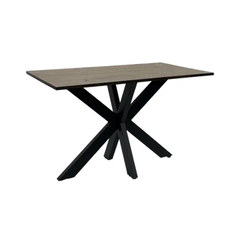 Cross Base Rectangle Dining Table with Laminate Top