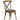 Cambridge Metal Cross Back Dining Chair with Padded Seat