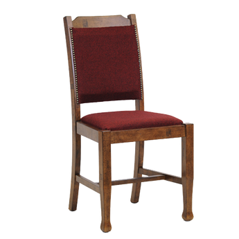 Lattice Back Dining Chair with Padded Back and Seat