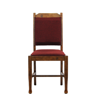 Lattice Back Dining Chair with Padded Back and Seat