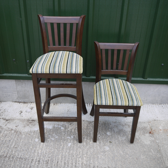 WAREHOUSE CLEARANCE: Ohio Bar Chair and Dining Chair in Dark Walnut