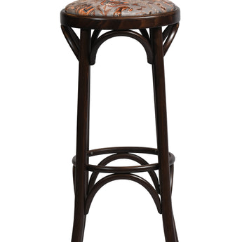 Bentwood Bar Stool with Padded Seat