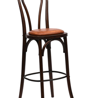 Bistro Bar Chair with wooden seat