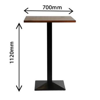 Milan Square Poseur Table with Laminate Top