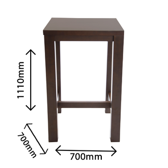 Chunky H-Frame Square Poseur Table