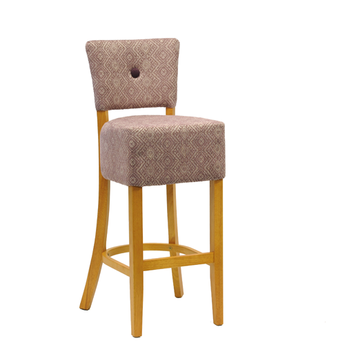 Luigi Bar Chair with Button and Studs