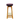 Traditional High Bar Stool with Button