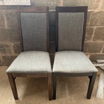 WAREHOUSE CLEARANCE: Modena Dining Chair Upholstered in Highland Grey