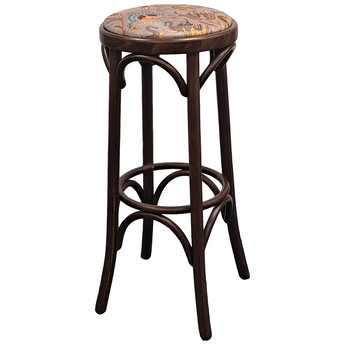 Bentwood Bar Stool with Padded Seat