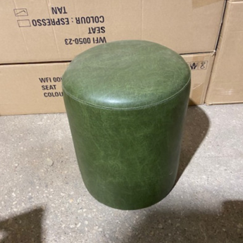 WAREHOUSE CLEARANCE: Cylinder Stool Upholstered In Bison Juniper